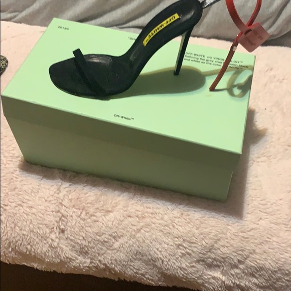 off white tag heels